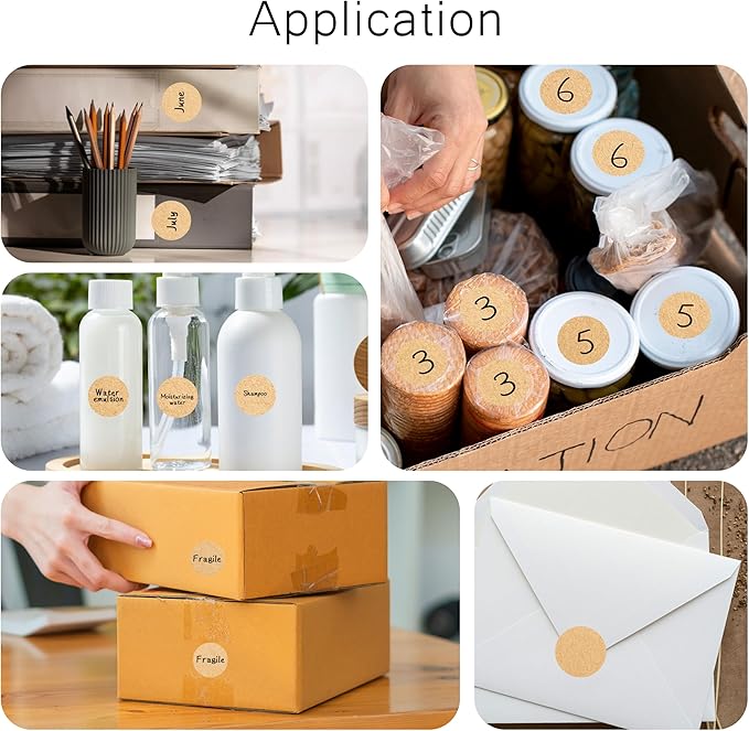 PARLAIM 3/4 Inch Roll Color Coding Labels,1000 per Roll Round Permanent Adhesive Color Coding Circle Dot Stickers for Office Home Kraft