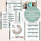 bloom daily planners HARDCOVER 2026 Planner (January to December) - 8.5” x 11” Weekly & Monthly Dated Agenda Organizer Book with Stickers & Tabs - Eucalyptus, Green