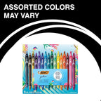 BIC Gelocity Quick Dry Ocean Themed Gel Pen Set with Fast-Drying Ink and Retractable Design, 16-Count in Assorted Ink