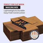 Tape Logic Literature Mailer, 12 1/8" x 9 1/8" x 2", Kraft (Pack of 50) Easy-fold mailer document, catalog, brochures, books.