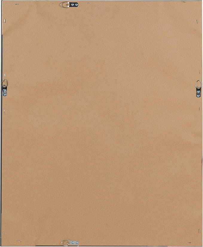 DesignOvation Beatrice Framed Linen Fabric Pinboard, 23x29, Rustic Brown