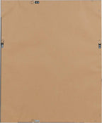 DesignOvation Beatrice Framed Linen Fabric Pinboard, 23x29, Rustic Brown