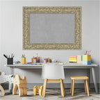 Amanti Art Silver Framed Magnetic Board 23x31 Medium Vision Board for use with Magnets, 100% Metal Sheet to Display Items as Office Decor or for Home Organization in mudroom, Kitchen or Kids Room