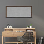Amanti Art Black Framed Magnetic Board 23x51 Oversize Vision Board for use with Magnets, 100% Metal Sheet to Display Items as Office Decor or for Home Organization in mudroom, Kitchen or Kids Room