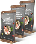 3Pack Acrylic Sign Holders 8.5 x 11 with Walnut Wood Base, Tabletop Clear Commercial Display Stand for Menu, Poster, Flyer, Table Paper Frame for Restaurant/Office/Coffee Shop Store Bar/Wedding/Hotel