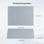 Amantech 12 Pack Acoustic Panels Self Adhesive Sound Proof Foam, High Density Sound Acoustic Panel, 16X12X0.4 Inch 4:3 Rectangle Panels in Home, Office, Reccording Room, Studio, more(Blue Gray)
