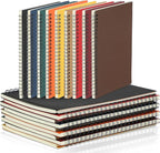 Yahenda Spiral Notebook Bulk A5 Journal Lined 8.3'' x 5.5'' Writing Composition Paper Small Notepad Subject Notebook for Students Office Business Back to School Supplies(Multi Color,18 Pcs)