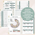 bloom daily planners HARDCOVER 2026 Planner (January to December) - A5 Task Goal Organizer - Monthly & Weekly Inspirational Agenda Book - 5.5" x 8.25" - Eucalyptus, White