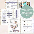 bloom daily planners HARDCOVER 2026 Planner (January to December) - 8.5” x 11” Weekly & Monthly Dated Agenda Organizer Book with Stickers & Tabs - Whimsical Wildflowers