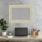 Amanti Art Silver Framed Magnetic Board 17x23 Small Vision Board for use with Magnets, 100% Metal Sheet to Display Items as Office Decor or for Home Organization in mudroom, Kitchen or Kids Room