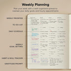 Hourly Planner & Appointment Book (8.5” x 11”) - Premium Hourly Planner with Daily Schedule & 30-Minute Time Slots for Better Time Management by PRODUCTIVITY STORE (A4, Brown)