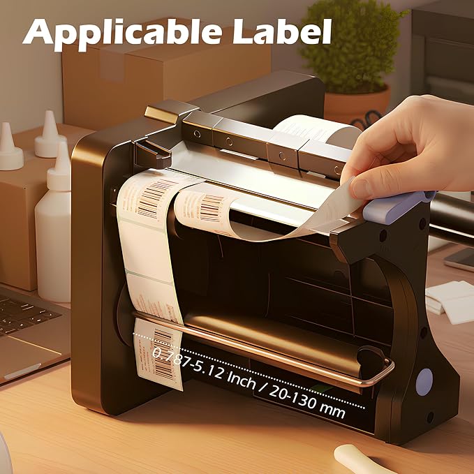 Automatic Tape Dispenser, Label Applicator, Sticker Roll Dispenser, Portable Labeling Machine for Rolls of Sticker Labels, Adjustable Speed, Vending Machine