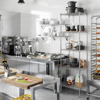 Regal Altair 18" Deep x 24" Wide x 86" Height Wire Shelving Kit | 5-Tier | NSF Commercial Storage Rack Unit