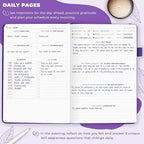 Clever Fox Self-Care Journal – Daily Reflection Notebook – Mental Health & Personal Development Planner, Meditation & Mood Log, A5 (Purple)