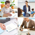 feela 15 Pack Pocket Small Notebooks Bulk, Mini Cute Memo Notepads Hardcover College Ruled Lined Journals with Pen Holder for Women Girls Office School, with 15 Black Pens, 3.5”x 5.5”, A6, Light Blue