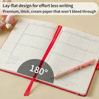 Crein Lynh 2025-2027 Premium Planner, Weekly & Monthly Calendar Planner with Budget & Goal Setting, January 2025 – December 2027, Tabs, Inner Pocket, Daily Journal Organizer for Women, A5, Pink