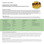 Dura-Gold Green Automotive Masking Tape 1/2 Inch (12mm x 55 Yards), 4 Rolls - Premium High-Performance, Heat Resistant - Auto Refinish Painting, Car Detailing, Autobody, Industrial, Painters Tape