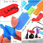 50 Pieces Cable Labels Multi Color Cord Wire Labels, Cable Tags and Wire Tags for Management and Classify for Electronics, Computers and More(Regular Style)