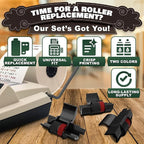 3 Pack IR40T Calculator Ink Roller, Black/Red - Compatible with Casio HR-170RC, HR-100TM / Canon P23-DHV, P170-DH3 / Sharp EL-1801V, EL-1750V & More - Individually Sealed Calculator Ink Cartridge