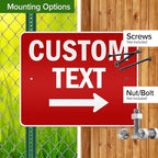 Custom Arrow,Custom Directional Sign, Right Arrow, 24x30 Inches, 3M EGP Reflective, Rust Free .080 Aluminum, Fade Resistant, Made in USA by My Sign Center