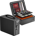 ENGPOW Fireproof Document Box with Lock, Fireproof Water Resistant Heat Insulated Safe Box Hard Case with Fireproof Zipper, Portable Home Office Travel File Organizer for Important Documents and More