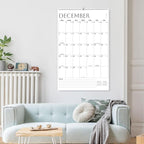 SUNEE Wall Calendar 2026 Extra Large 17"x27", 21 Month from October 2025 to June 2027, Vertical Large Monthly Calendar 2026-2027 for Wall, White