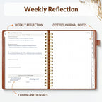 SUNEE 2026 Planner 5.9" x 8.3" – Dated Productivity Planner for Time Management - Daily,Weekly & Monthly Planner to Achieve Goals - Planner 2026 dated from January 2026 – December 2026,Brown