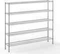 Regal Altair 14" Deep x 72" Wide x 64" Height Wire Shelving Kit | 5-Tier | NSF Commercial Storage Rack Unit