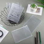 Marspark 21 Pieces Clear Stamp and Die Storage Bag Pockets Resealable Plastic Seal Storage Envelopes Case Dies Stamp Pocket for Christmas DIY Paper Card Craft(5 x 7 Inch)