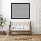 Amanti Art Black Framed Magnetic Board 45x53 Oversize Vision Board for use with Magnets, 100% Metal Sheet to Display Items as Office Decor or for Home Organization in mudroom, Kitchen or Kids Room