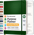 Roterunner Purpose Planner Notebook B5 7.5”x9.8” Undated 2026 Daily Weekly and Monthly Productivity Goal Setting Tool for Work Home ADHD Planner for Adults Self Care Journal