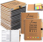 Moinchore 20 Sets Employee Appreciation Gift Inspirational Spiral Notebook with Bamboo Pen Sticky Note Thank You Valentines Day Gift for Coworker Office Staff Team Nurse Teacher (Team Together)