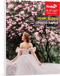 Koala Pearl Glossy Photo Paper 8.5X11 Inches 48LB 30 Sheets Shiny for Inkjet and Laser Printer Use DYE INK 180GSM