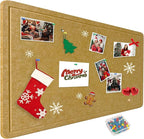 Yunihome Large Bulletin Board - Foldable 36x48 Inches Cork Board Alternative with 20 Push Pins, 3' x 4' Self-Adhesive Felt Bulletin Board for Wall, Home Office Classroom Decor