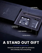 novium Hoverpen - Luxury Pen for Men & Women, Vertically Standing Executive Ballpoint Pen with Top Grade Free-Flowing Ink Refill, Metal Made, Unique Gifts, Luxury Pen for Men, Mens Gifts Ideas