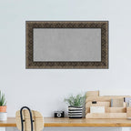 Amanti Art Black Framed Magnetic Board 17x29 Small Vision Board for use with Magnets, 100% Metal Sheet to Display Items as Office Decor or for Home Organization in mudroom, Kitchen or Kids Room