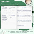 Clever Fox Self-Care Journal – Wellness & Daily Reflection Notebook – Mental Health & Personal Development Journal – Self-Care, Meditation & Mood Journal for Women & Men – A5 Size (Forest Green)