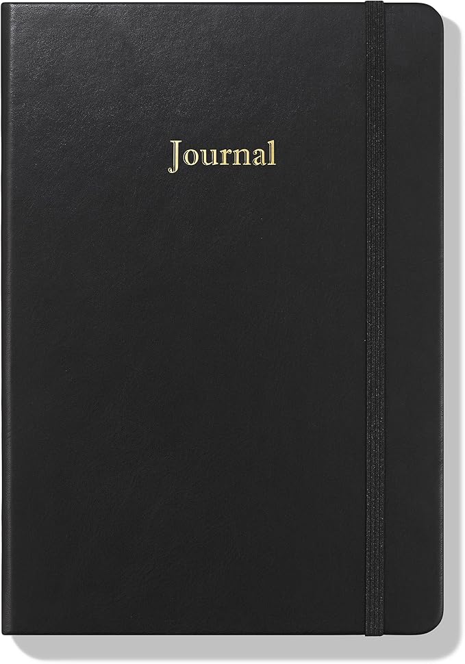 Wykeham's Executive 2026 Undated Daily Journal Planner – Customization Available (Brown, 8.5"×5.5" - Undated)