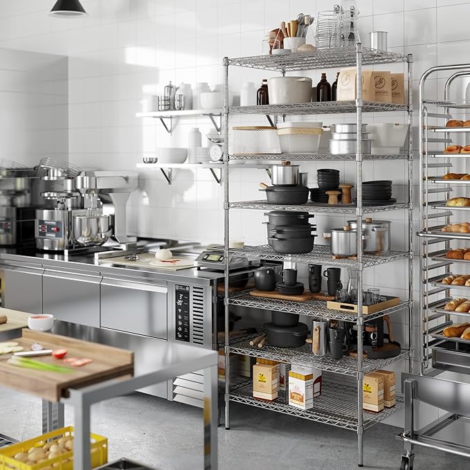 Regal Altair 24" Deep x 36" Wide x 86" Height Wire Shelving Kit | 8-Tier | NSF Commercial Storage Rack Unit