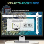 Peslv [2-Pack] 20 Inch Privacy Screen for Computer Monitor 16:9 Aspect Ratio, Eye Protection Anti Blue Light Glare Shield, 20inch Removable Black Blackout Anti Spy Desktop Security Private Filter