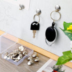 Zhengmy 30 Pcs Metal Cubicle Hooks Fabric Panel Wall Hooks Cubicle Clips Push Pins Picture Hangers for Bulletin Board 20 Lbs Kitchen Office Home Accessories Supplies(Silver)
