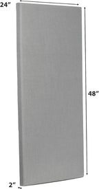 ATS Acoustic Panel 24x48x2 Inches, Beveled Edge (Fog)