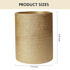 DoveeDosa Gold Luxury Stone Bathroom Trash Can, Modern Bathroom Office Trash Can, Resin Wastebasket, Garbage Receptacle Bin for Bathrooms, Offices, Powder Rooms, Kitchens (Gold)