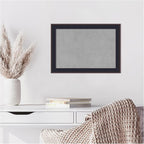 Amanti Art Black Framed Magnetic Board 15x21 Small Vision Board for use with Magnets, 100% Metal Sheet to Display Items as Office Decor or for Home Organization in mudroom, Kitchen or Kids Room