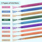 LIULIUCAI Gel Pens for Adult Coloring Book, 100 Colors Large Capacity Metallic Glitter Gel Pens with Case, 1.0 mm Bullet Tip Smooth Writing, Artist Colored Gel Ink Pen for Coloring Drawing Journaling