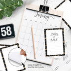 SXboxing Sticky Notes 4X6 Inches, 2 Pack Large Cute Self-Stick Pads, Bright Funny Memo Pads Easy to Stick for Home, Office Glitter Gold Leopard