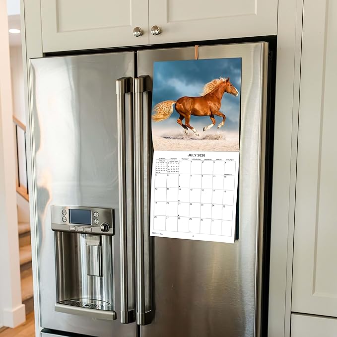 2026 Horses Monthly Wall Calendar | Animals Calendar 2025-2026