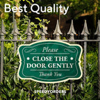 Custom Decorative Outdoor Metal Sign - Personalized Aluminum Driveway Sign, Waterproof, Made In USA - Design 3 Forest Green 36x24 In