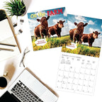 Graphique 2026 On the Farm Wall Calendar | 12” x 12” | Thick Paper | Home & Office Organizer | Large Monthly Grid | 3 Languages & Marked Holidays | 4 Month Preview Page for 2027