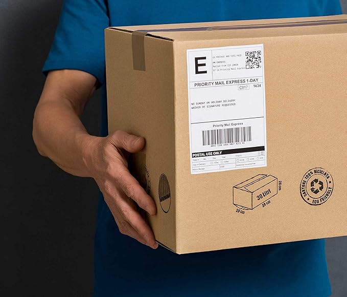 8.5" x 5.5" Half Sheet Self Adhesive Shipping Labels for Laser or Inkjet Printer (1000 Labels)